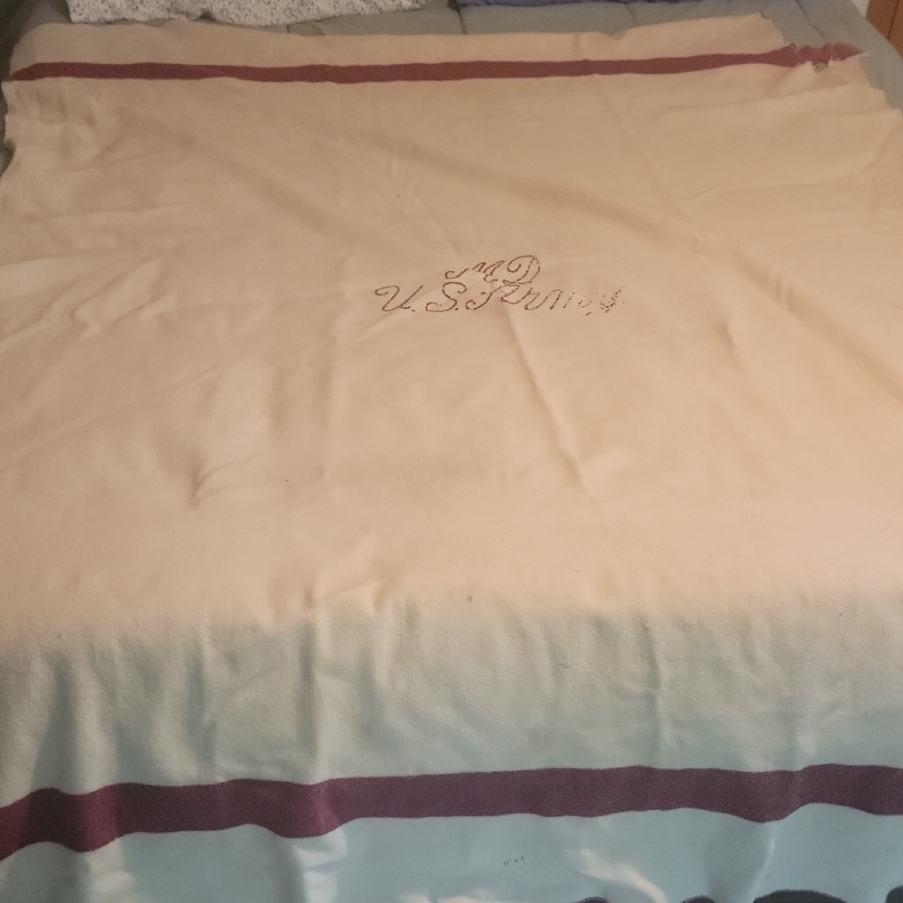 U.S. Army 1941 Meic Blanket DAMAGED